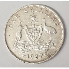 AUSTRALIA 1927 . ONE 1 SHILLING . FULL ADVANCE AUSTRALIA
